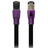 Cabo de Rede CAT8 PATCH CORD FTP 2000 MHZ / 40 GBPS 3M Roxo 5+ - 1