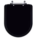 Ver imagem 1 de Assento Sanitário Nexo Onix (Preto Fosco) para vaso Roca
