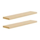 Ver imagem 2 de Kit 2 Prateleiras 50 x 10cm Bege Claro Suporte Invisível