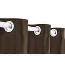 Ver imagem 4 de Cortina Corta Luz 4,00m X 1,80m 100% Blackout PVC Marrom Para Sala Ou Quarto Para Varão Simples