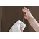 Ver imagem 3 de Cortina Corta Luz 4,00m X 1,80m 100% Blackout PVC Marrom Para Sala Ou Quarto Para Varão Simples