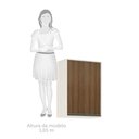 Ver imagem 4 de Armário Aéreo de Cozinha 60 Cm 2 Portas de Abrir 2 Prateleiras Linea Luciane Móveis