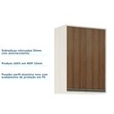 Ver imagem 6 de Armário Aéreo de Cozinha 60 Cm 2 Portas de Abrir 2 Prateleiras Linea Luciane Móveis