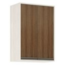 Ver imagem 1 de Armário Aéreo de Cozinha 60 Cm 2 Portas de Abrir 2 Prateleiras Linea Luciane Móveis