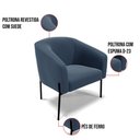 Ver imagem 3 de Cadeira Sala de Jantar Pé de Ferro Preto Stella Suede D03 - D’Rossi