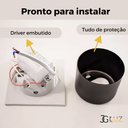 Ver imagem 3 de Kit 14 Balizador Parede Escada 3w Quente Quadrado - Preto - Preto