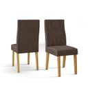 Ver imagem 4 de Kit 2 Cadeiras New Ágata para Sala de Jantar Estofada