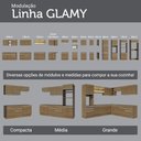Ver imagem 7 de Armário Aéreo 100 Cm 1 Porta Basculante Rustic Glamy Madesa