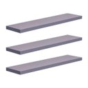 Ver imagem 2 de Kit 3 Prateleiras 50 x 20cm Cinza Claro Suporte Invisível