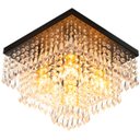 Ver imagem 4 de Kit 1 Lustre Cristal Acr. Sweet + 2 Lustres Spark Preto