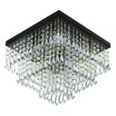 Ver imagem 2 de Kit 1 Lustre Cristal Acr. Sweet + 2 Lustres Spark Preto