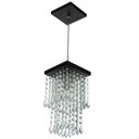 Ver imagem 3 de Kit 1 Lustre Cristal Acr. Sweet + 2 Pendentes Spark Preto