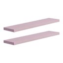 Ver imagem 2 de Kit 2 Prateleiras 50 x 10cm Rosa Claro Suporte Invisível