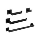 Ver imagem 1 de Kit Acessórios de Banheiro Aço Inox Preto 4 Peças
