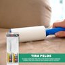 6 Rolo Adesivo Tira Pelo Roupa + 6 Refil Total de 360 Folhas - 6