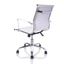 Ver imagem 5 de Kit  4 Cadeiras Diretor Charles Eames Esteirinha Branca Giratória 11D