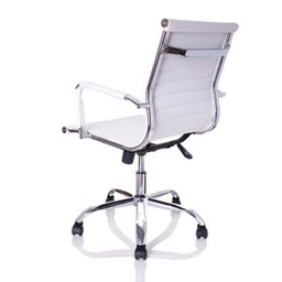 Cadeira Diretor Charles Eames Esteirinha Branca Giratória 11d - 4