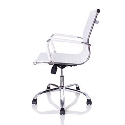 Cadeira Diretor Charles Eames Esteirinha Branca Giratória 11d - 3
