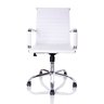 Kit  2 Cadeiras Diretor Charles Eames Esteirinha Branca Giratória 11D - 3