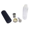 Garrafa Infusora Vidro Portátil Suco Detox Chá Capacidade 550ml Capa Protetora Térmica Com Alça: Pre - 6