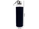 Ver imagem 2 de Garrafa Infusora Vidro Portátil Suco Detox Chá Capacidade 550ml Capa Protetora Térmica Com Alça: Pre