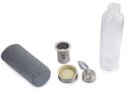 Ver imagem 6 de Garrafa Infusora Vidro Portátil Suco Detox Chá Capacidade 550ml Capa Protetora Térmica Com Alça: Cin
