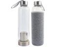 Ver imagem 1 de Garrafa Infusora Vidro Portátil Suco Detox Chá Capacidade 550ml Capa Protetora Térmica Com Alça: Cin