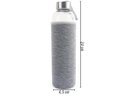 Ver imagem 2 de Garrafa Infusora Vidro Portátil Suco Detox Chá Capacidade 550ml Capa Protetora Térmica Com Alça: Cin