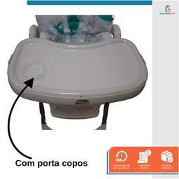 Cadeirão de Alimentação Cadeira Refeição Bebê Impactus Baleia - Baby Style - 3
