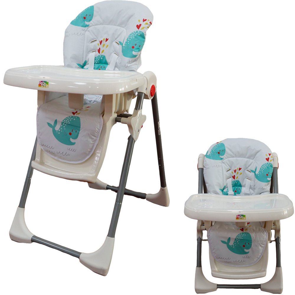 Cadeirão de Alimentação Cadeira Refeição Bebê Impactus Baleia - Baby Style - 1