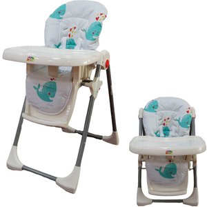 Cadeirão de Alimentação Cadeira Refeição Bebê Impactus Baleia - Baby Style