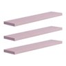 Kit 3 Prateleiras 50 x 20cm Rosa Claro Suporte Invisível - 2