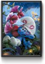 Ver imagem 1 de Quadro Poster Decorativo Moldura Madeira Pinos Com Vidro Smurf 21cmX31cm