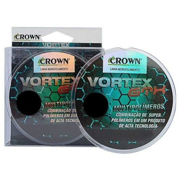 Linha Monofilamento Crown Vortex VGTX 43LB 0,46MM 300M - 1