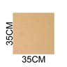 Chapa Mdf Cru 3mm Placa 35x35 Cm para Artesanato Adesivo 10 Unidades - 3