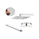 Ver mais imagens de Ducha Chuveiro 20x20 Slim Inox com Braço 30 Cm Solar Gás