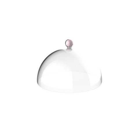 Cúpula Bubble 250 - Crippa - Rosa - 25 Cm - Transparente
