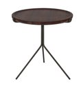 Ver imagem 1 de Mesa de Apoio Lopes Alta Tampo Castanho Estrutura Cobre 53cm - 60137