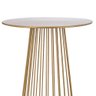 Mesa Lateral Decorativa em Metal Dourado 44x33 cm - D'Rossi DRossi - 3