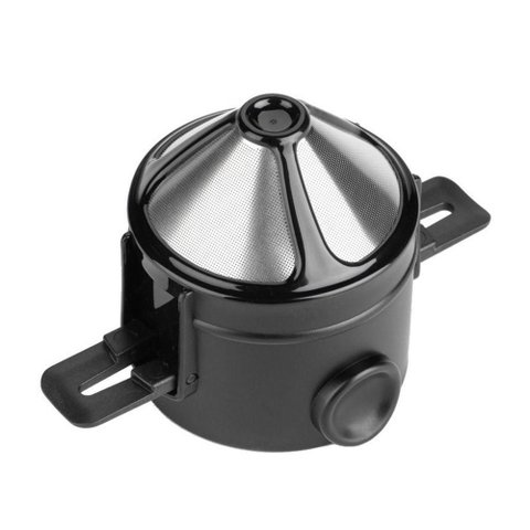 Mini Coador Portatil de Cafe Reutilizavel Aço Inox sem Filtro