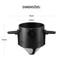 Ver imagem 4 de Mini Coador Portatil de Cafe Reutilizavel Aço Inox sem Filtro