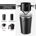 Ver imagem 2 de Mini Coador Portatil de Cafe Reutilizavel Aço Inox sem Filtro