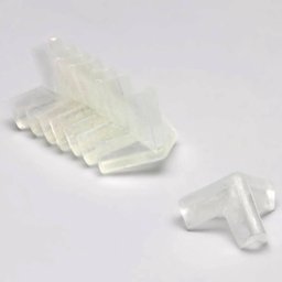 Kit 32 Protetor de Quina Silicone Cantoneira Mesa Móveis Bebê P Transparente Adesivo - 4