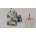 Ver imagem 2 de Kit 3 Prateleiras para Livros, Decoração 60cm X 20cm X 11,5cm 100% Mdf Gianduia