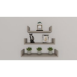 Kit 3 Prateleiras para Livros, Decoração 60cm X 20cm X 11,5cm 100% Mdf Gianduia - 1