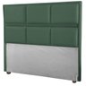 Cabeceira Ana Verde Cama Box Painel Casal 140 Suede - 1