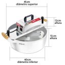 Ver imagem 3 de Misturador Elétrico 21 Litros Bivolt Saro