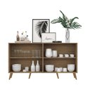 Ver imagem 3 de Aparador Buffet Retrô 4 Portas MDP 123cm Madeirado Multimóveis