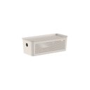 Ver imagem 1 de Cesto Flow com Tampa 27x12x9cm Bege Martiplast