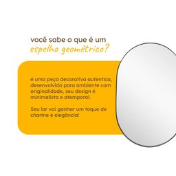 Espelho Pinterest Grande Orgânico Borda Couro 3cm Decorativo Sala Quarto 44x64cm Mod. Pílula Caramel - 8